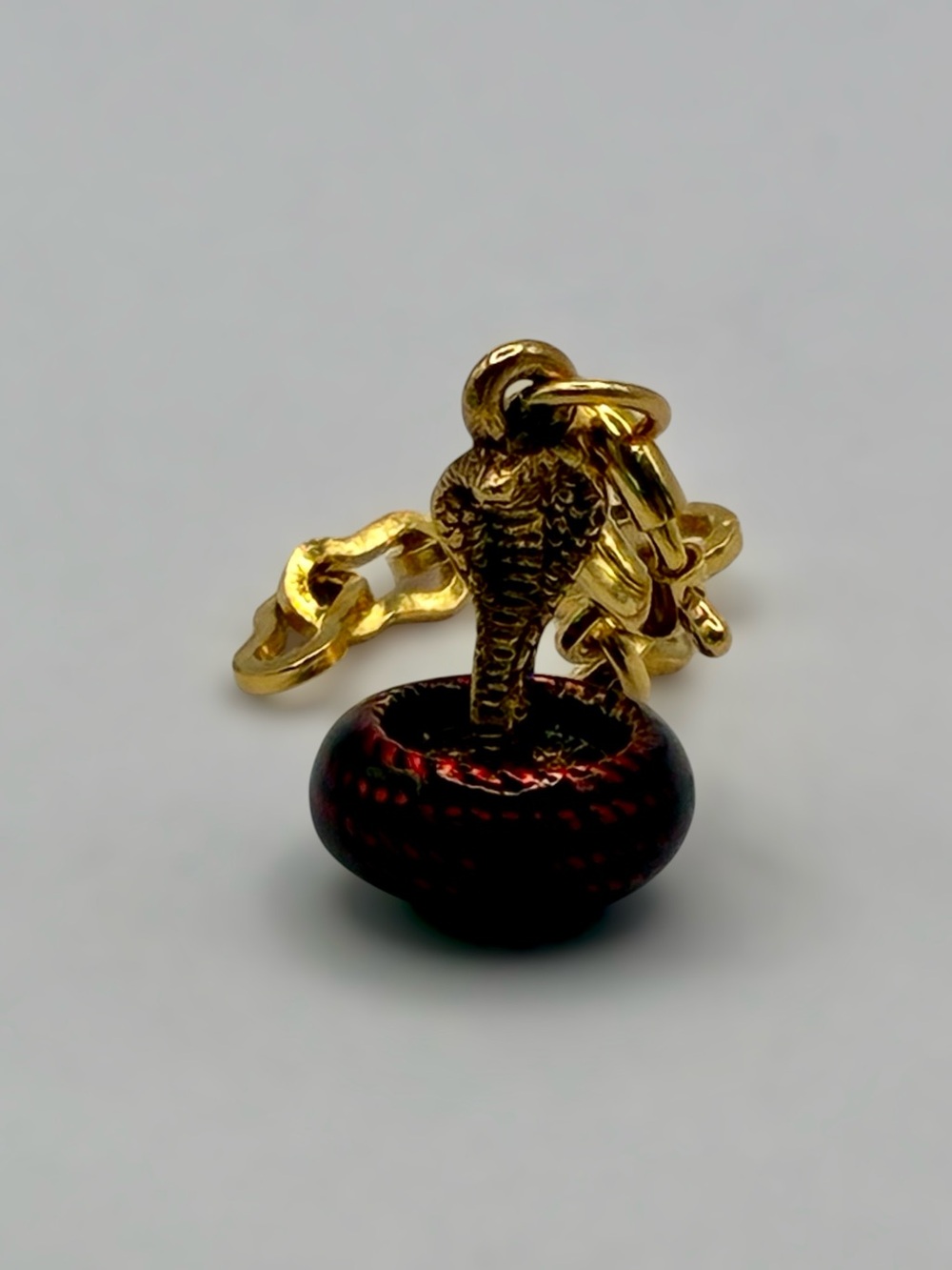 Joan Rivers Gold-Tone Cobra Snake Charm Pendant w/Extender